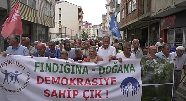 Trabzon'da ''fındık mitingi''... Yurttaşlar: