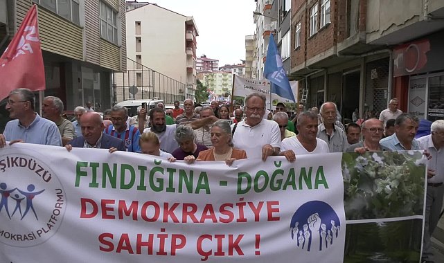 Trabzon'da ''fındık mitingi''... Yurttaşlar: