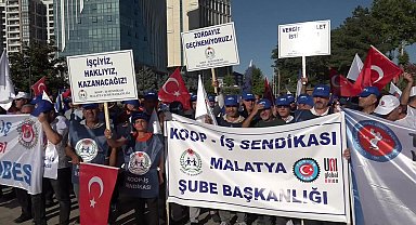 Türk-İş Malatya’da sokağa indi: “Geçinemiyoruz, zordayız, artık yeter!”