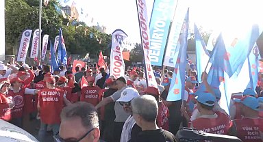 Türk-İş’ten AKP İstanbul İl Başkanlığı önünde eylem...