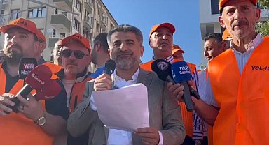 TÜRK-İŞ üyelerinden Elazığ’da TİS eylemi