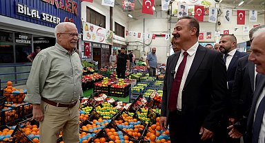 Yavuz Ağıralioğlu, Ankara Büyükşehir Belediyesi Toptancı Hali'ni ziyaret etti