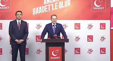 Yeniden Refah Partisi Genel Başkanı Fatih Erbakan, Saadet Partisi Genel Başkanı Mahmut Arıkan'ı ziyaret etti