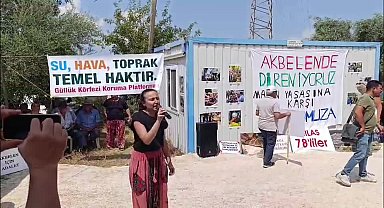 Akbelen’de köylülerden “Maden Yasası'nı tanımıyoruz” eylemi: “Toprağımızı, ağacımızı, geleceğimizi vermeyeceğiz”