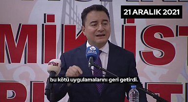 Ali Babacan: KKM uygulamasından geriye ödenen faizler ve karşılıksız basılan paralar kaldı