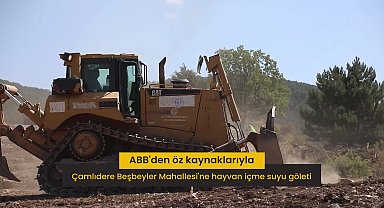 Ankara Büyükşehir Belediyesi'nden Beşbeyler Mahallesi'ne hayvan içme suyu göleti 