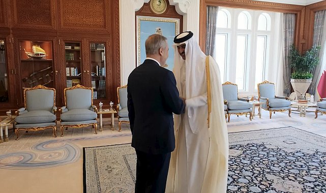 Bakan Fidan, Katar Emiri Şeyh Al Thani tarafından kabul edildi