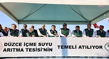 Bakan Yumaklı: Düzce'nin 2055 yılına kadar içme suyu ihtiyacını karşılayacak projenin temeli atıldı