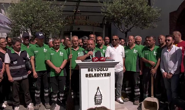 Beyoğlu Belediyesi temizlik işçilerinden Başkan Güney’e destek: “Onunla birlikte insan olduğumuzu hatırladık