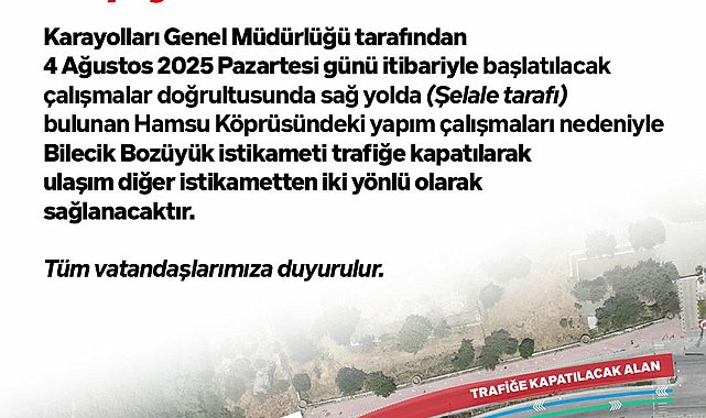 Bilecik Belediyesi Hamsu köprüsünde tadilat çalışmalarına başlıyor