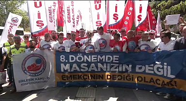 Birleşik Kamu-İş Konfederasyonu, hükümetin zam teklifini protesto etti: