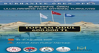 Burhaniye Ören Open Uluslararası Satranç Turnuvası yarın başlıyor