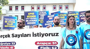 Bursa'da ataması yapılmayan öğretmenlerden 2024 KPSS'de adil branş dağılımı talebi