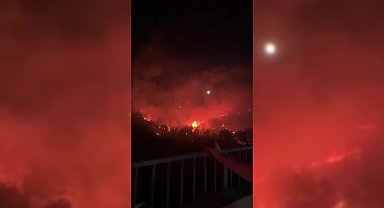 Çanakkale Belediye Başkanı Muharrem Erkek yangın noktasından bildirdi: Çok zor bir gece olacak
