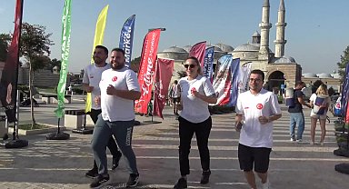 CHP'liler, Edirne Maratonu'nda Ekrem İmamoğlu'na özgürlük için koştu