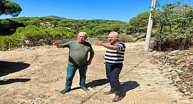 Çine Belediye Başkanı Kıvrak, Develiler Mahallesi'nde devam eden çalışmaları inceledi 