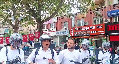 Çömez'den partinin miting çağrısını scooterlarla yapan gençlere destek: