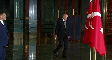 Cumhurbaşkanı Recep Tayyip Erdoğan, 30 Ağustos Zafer Bayramı tebriklerini kabul etti