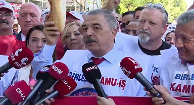 Cumhurbaşkanlığı'na yürüyüşü engellenen Birleşik Kamu-İş'in Genel Başkanı Yıldırım: 
