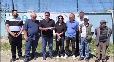DEM Parti'den Kars Belediyesi'ne ait hayvan barınağı önünde açıklama: 