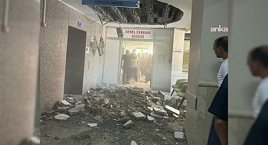 Denizli Devlet Hastanesi’nde asma tavan çöktü: “Kolonların yüzde 90’ı çürük”