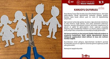 Düzce'de bir okulun yayımladığı 18 maddelik kurallar listesi... Düzce Valiliği: Metinde yer alan tartışmalı ifadeler hakkında inceleme ve soruşturma başlatılmıştır