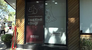 Eros’un hikayesi Bornova’da umut oldu: Eros Kedi Kliniği hizmete girdi