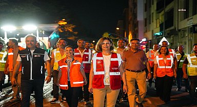 Eskişehir Büyükşehir Belediye Başkanı Ünlüce, Basın Şehitleri Caddesi'nde gece çalışmalarına katıldı