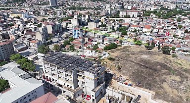 Eşrefpaşa Hastanesi inşaatı beşinci kata ulaştı
