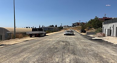 Gemlik’te 900 metrelik sıcak asfalt çalışması tamamlandı