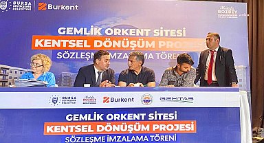 Gemlik'te Orkent Sitesi için imzalar atıldı