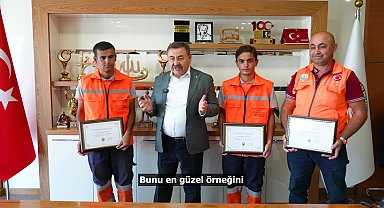 Gölbaşı Belediyesi personelinden örnek davranış 