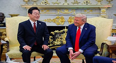 Güney Kore Devlet Başkanı Lee ve Trump ilk kez bir araya geldi