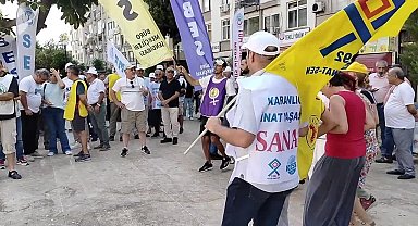 Hükümetin zam teklifini kabul etmeyen KESK üyeleri yurt genelinde iş bıraktı