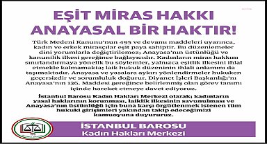 İstanbul Barosu'ndan Diyanet'in kadınların miras hakkıyla ilgili cuma hutbesine tepki: Laik hukuk düzeninin ihlali anlamı taşımaktadır
