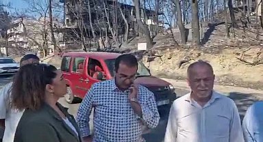 İYİ Parti heyeti, Çanakkale'de yangından etkilenen ilçeleri ziyaret etti