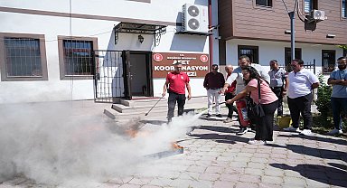 Keçiören Belediyesi personeline, afet ve yangın eğitimi