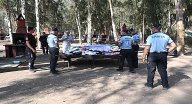 Kuşadası Belediyesi, çadır ve karavan denetimine devam ediyor