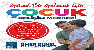 Kuşadası Belediyesi Çocuk Gelişim Merkezi’nde kayıtlar başlıyor 