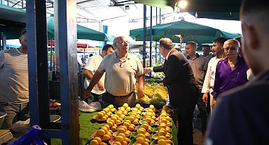 Manisa Büyükşehir Belediye Başkanı Dutlulu, pazar ve çarşı esnafıyla buluştu