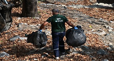 Manisa Büyükşehir Belediyesi'nden Çaybaşı Deresi’nde rutin temizlik çalışması