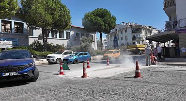 Marmaris Belediyesi’nden Atatürk İlkokulu çevresinde yol güvenliği çalışması