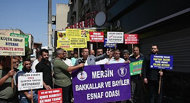 Mersin’de bakkallardan eylem: 