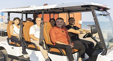 Mezitli Belediye Başkanı Tuncer'den sahil denetimi 