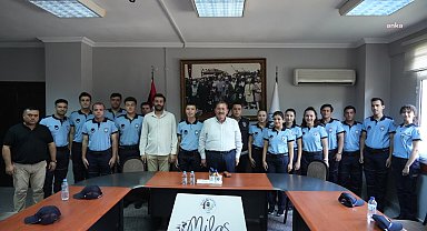 Milas Belediyesi'nde yeni zabıta memurları görevlerine başladı