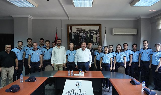 Milas Belediyesi'nde yeni zabıta memurları görevlerine başladı