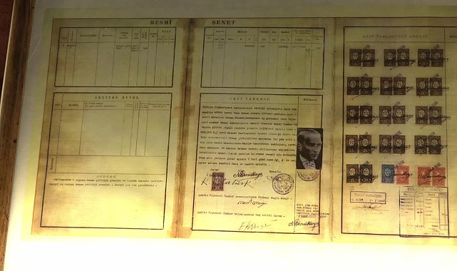 MKE İmalat-ı Harbiye Müzesi'nde Cumhuriyet'in 102'nci yılına özel sergide Atatürk'ün bağış makbuzu ilk kez sergilendi
