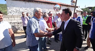 Muğla Büyükşehir Belediye Başkanı Aras, devam eden yol çalışmalarını inceledi