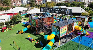Muratpaşa'da yaz tatilinin eğlencesi Teneffüs Park'ta