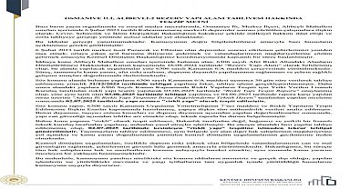 Osmaniye’de rezerv alan iddialarına Bakanlıktan yanıt: